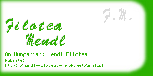 filotea mendl business card